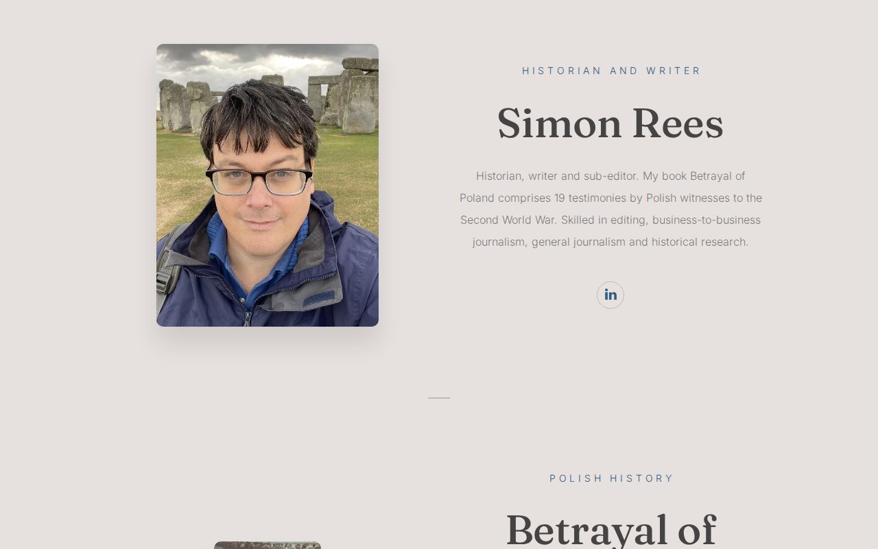 Simon Rees Forte Simon Rees History